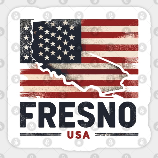 Fresno, California Sticker by Vehicles-Art